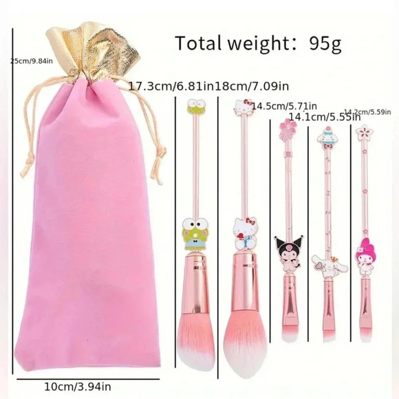 Cartoon hello kitty make up brushes - Picture 2 of 4